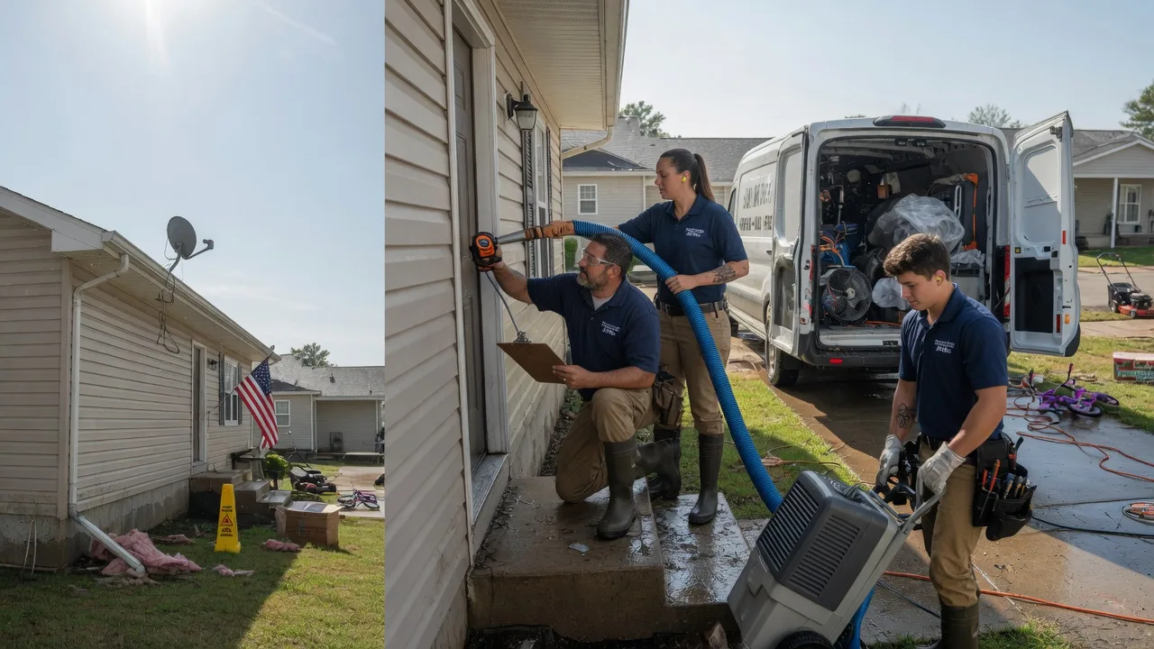 Ceiling Water Damage Restoration in Alburnett, IA near me
